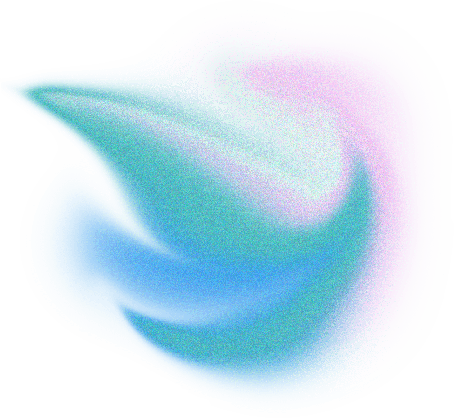 Abstract Liquid Glowing Soft Cool Flame